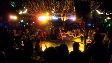 Revellers in a club