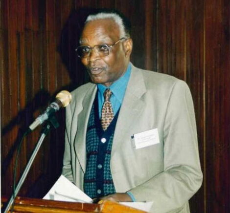 Riara Group of Schools founder Daniel Gachukia gives an address at a past event