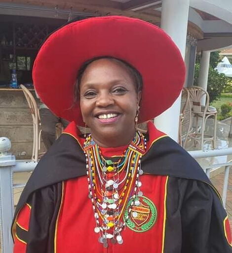 Rigathi Gachagua's wife Dorcas during her graduation in 2021.
