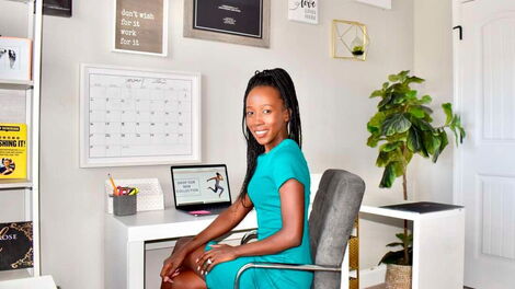 Rose Njeri the founder of Rosefit Apparel, an American online company