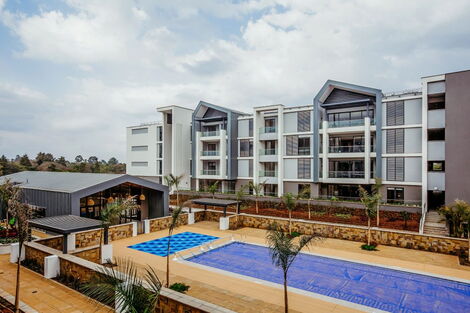 A photo of a section of Rosslyn Groove housing project along Limuru Road in Nairobi County.