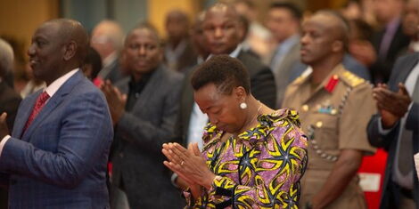 President William Ruto and First Lady Rachel Ruto at Faith Evangelistic Ministries