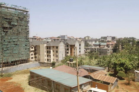 Building under construction in part of Ruaka