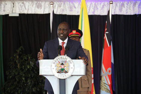 President William Ruto speaking after Cabinet Secretaries Swearing in ceremony on Thursday October 27, 2022.