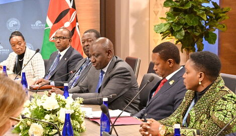 President William Ruto during talks with U.S. Secretary of State Antony Blinken at Washington DC on December 15, 2022