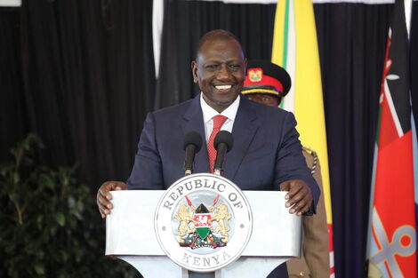 President William Ruto speaking after Cabinet Secretaries Swearing in ceremony on Thursday October 27, 2022.