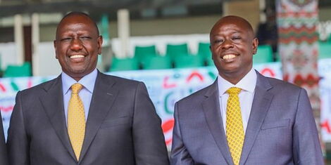 President William Ruto and his deputy Rigathi Gachagua during their inaugration on September 13, 2022.