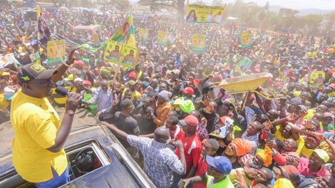 Deputy President William Ruto at Kenya Kwanza in Nakuru County, on Friday, February 11, 2022