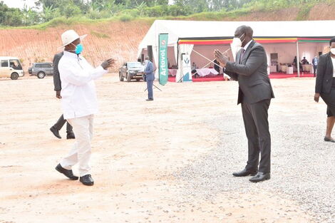 William Ruto and Yoweri Museveni 