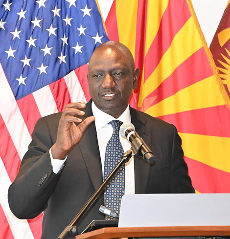 President William Ruto speaking at University of Arizona in March 4, 2022