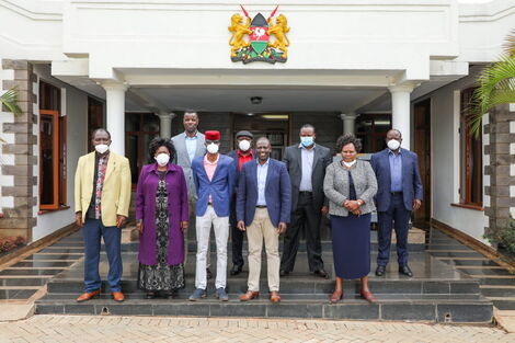 Deputy President William Ruto hosted ANC and Ford Kenya MPs at his Karen home on June 12, 2020