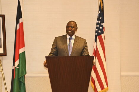President Ruto addressing Kenyans in diaspora at Washington DC on December 15, 2022