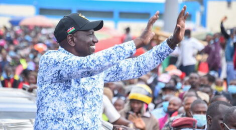 DP William Ruto at a boda boda event in Kiambu County on Friday, January 12, 2021.