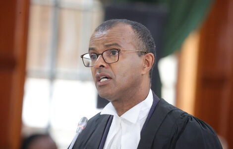Senior Counsel Philip Murgor submitting his submission at the Supreme Court on August 31, 2022