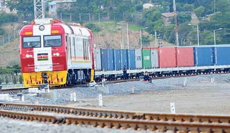 An SGR Cargo train on the move