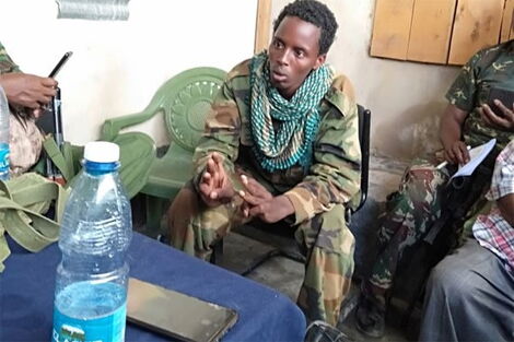 Salat Hajir Jimale, a suspected Al-Shabaab fighter at Elwak Police Station in Mandera on February 20, 2020.