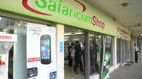 A Safaricom Shop in Nairobi