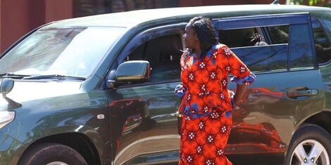 Sally Bolo at the ODM NEB Office in Karen on Friday March 11