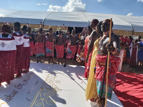 Wedding of Senator Samburu Steve Lelegwe in Kajiado County on November 21, 2020