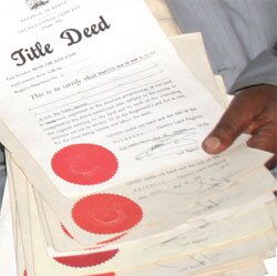 Samples of title deeds