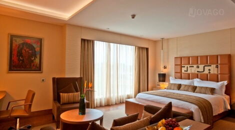 One of the bedrooms inside the Sankara Hotel, Westlands.
