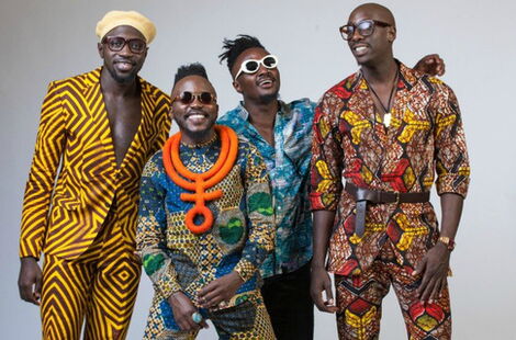 Sauti Sol boy band during a past photo shoot