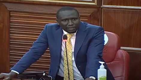 Kericho Senator Aaron Cheruiyot during a session in the House on Tuesday, January 25, 2022.