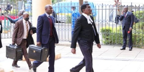 Senior Counsel James Orengo arrives at the Supreme Court on Tuesday, August 31, 2022..jpg