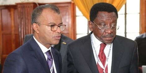 Senior Counsel Philip Murgor and James Orengo at the Supreme Court on Tuesday, August 31, 2022..jpg