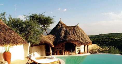 An image of Shompole House at Shompole Lodge, Kenya.