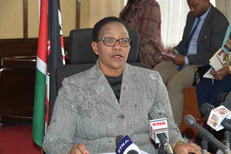 File image of Water CS Sicily Kariuki