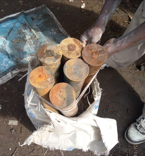 Six motor bombs retrieved from Lake Victoria on Thursday March 16, 2023
