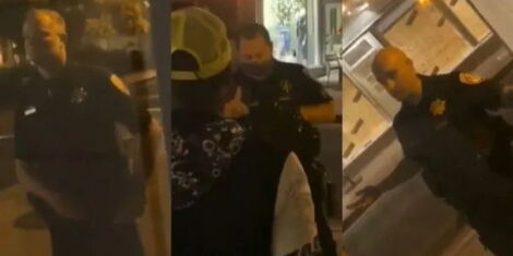 Snipets of the confrontation between Yema Khalif and police officers on August 21, 2020..jpg