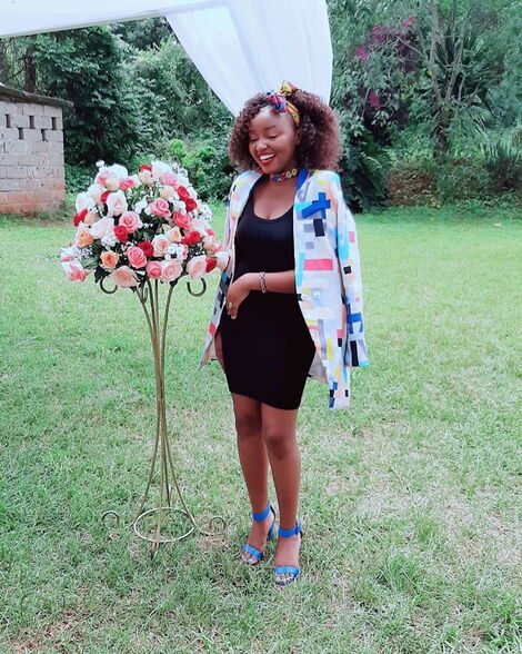 Software Developer Carol Kariuki pictured during a wedding in Nairobi on December 13, 2019.
