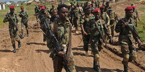 File image of Somali National Army (SNA) soldiers