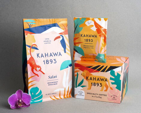 Some of Kahawa 1893 brand coffee founded by Margaret Nyamumbo.