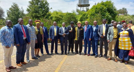 Some of the leaders allied to Deputy President William Ruto who attended the Bomas of Kenya event.