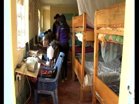 Some of the rescued girls undergo training at the safehouse in Narok.