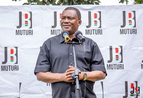 Speaker Justin Muturi meeting with Mt Kenya East leaders on Friday, September 10, 2021. 