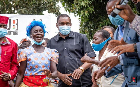 President Justin Muturi meets with leaders of Mount Kenya East on Friday, September 10, 2021.