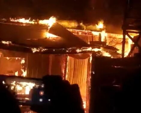 Fire gutted St. Luke catholic primary school on Sunday night, December 2, 2022.