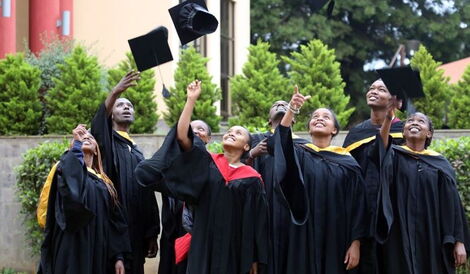 St Paul's University graduates in 2017. The institution was ranked third nationally by uniRank, a leading international higher education directory. 