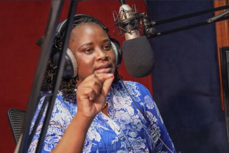 State House Spokesperson Kanze Dena during an interview at Radio Nam Lolwe on Saturday, May 30, 2021.