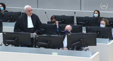 Deputy Prosecutor James Stewart During the opening of the case against lawyer Paul Gicheru on Tuesday February 15, 2022