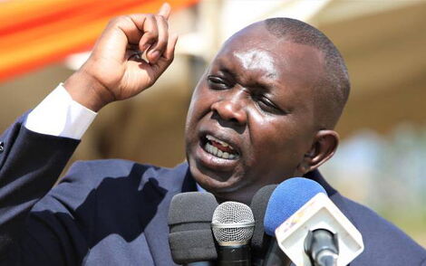 Undated Photo of Kapseret MP Oscar Sudi Addressing a Past Function