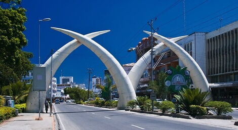 Symbolic horns in Mombasa County