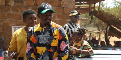 TSP leader Mwangi Kiunjuri during a Kenya Kwanza campaign in Tharaka on June 10, 2022..jpg