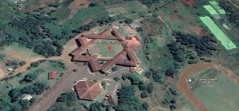 Aerial view of Tambach Teachers College in Elgeyo Marakwet County 