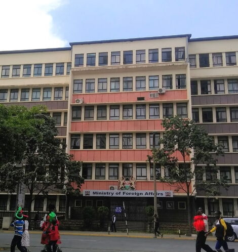 The Ministry of Foreign Affairs offices in Nairobi.