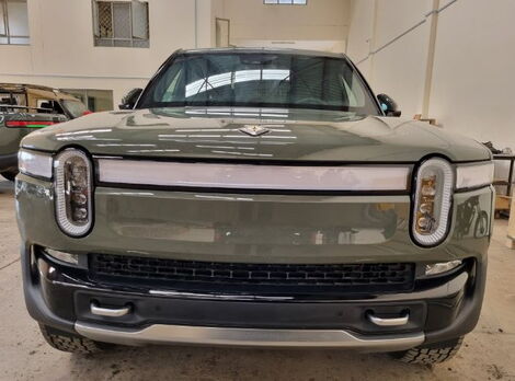 The Rivian R-1T car spotted in Kenya